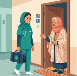 ویزیت پرستار زخم در منزل